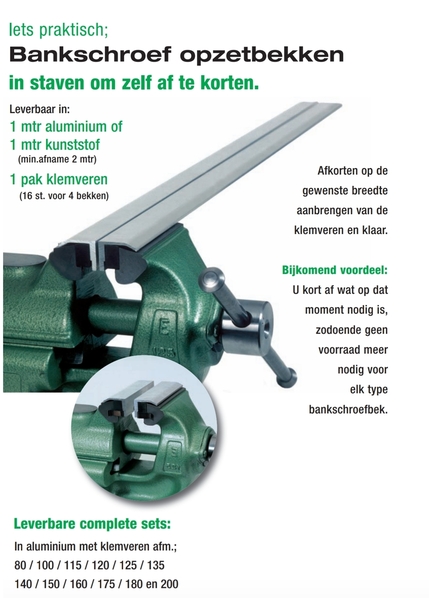 Bankschroef opzetbekken